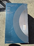 Origin 21 Kason Brushed Gold White Milk Glass Cylinder Hanging Pendant Light New. Fixed Price $35.99.