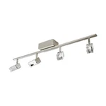 Eglo Cantil 33.19'' Matte Nickel Led Track Lighting Kit With Clear Acrylic Shade. Fixed Price $45.99.