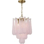 Crystorama OLL-6004-AG-BH Ollie Chandelier Aged Brass. Fixed Price $798.00.