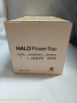 Halo Power-trac L-1552-PX Lamp Track Light Fixture Fitting, White W/ Brass Trim. Fixed Price $34.99.