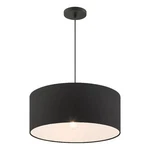 Livex Lighting Bainbridge 18" 3-LIGHT Modern Metal & Fabric Pendant Black. Fixed Price $170.99.