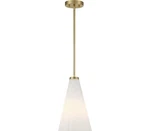Savoy House 7-8840-1-322 Bristol Pendant, 1-LIGHT 60 Watts, Warm Brass. Fixed Price $153.89.