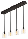 Afx WMMP06MBLNR4 William Light 36"W Linear Pendant - Black. Fixed Price $560.00.
