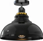 Semi Flush Mount Lighting Fixture, E26 Base Modern Metal Curvy Shade. Fixed Price $31.49.