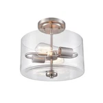 Millennium Lighting Verlana Semi-flush Mount, Nickel/clear 2710-BN. Fixed Price $115.90.