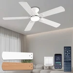 Knun 52 Ceiling Fans With Lights, White Low Profile Inch,. Fixed Price $100.24.