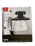 Globe Electric Nate 8.14IN. X 8IN. W Oil Rubbed Bronze Ceiling Light. Fixed Price $42.99.