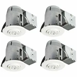 Globe Electric 3 In. White Rated Dimmable Recessed Lighting Kit Led Bulbs 4PK. Fixed Price $59.99.