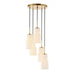 Uttermost Vanier Light Cluster Pendant, Warm Brass - 21645. Fixed Price $732.00.