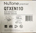 Nutone QTXEN110 Quiet Ventilation Fan Cfm 0.7 Sones Energy Star. Fixed Price $175.00.