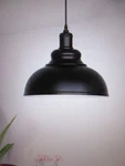 Yansun 11.81 In. 1-LIGHT Black Dome Pendant With Metal Shade Industrial. Fixed Price $56.95.