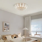 Flush Mount 7 Head Crystal Lotus Chandelier Elegant Gold Led Ceiling Lamp Top. Fixed Price $97.19.