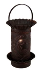 Zeckos Rustic Tin Finished Metal Star Punched Mini Tart Warmer Lamp. Fixed Price $51.87.