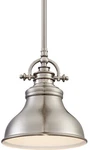 Quoizel ER1508 Emery Light 8"W Mini Pendant - Nickel. Fixed Price $176.79.