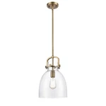 Innovations Newton Bell 1-LT 10" Stem Pendant, Bb/cg 410-1SM-BB-G412-10CL. Fixed Price $415.80.