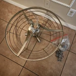 Rare Pottery Barn Clarissa Large 28" Round Glass Crystal Chandelier. Fixed Price $999.00.