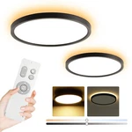 Roomratv Black Ceiling Light Fixture 2 Pack With Remote Control, 3000K Warm Nigh. Fixed Price $111.98.