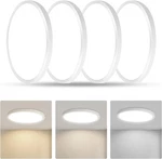 4 Pack 9 Inch Led Flush Mount Ceiling Light 18W 3CCT Round Panel. Fixed Price $24.68.