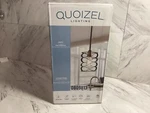 Quoizel, "unity" Mottled Black W Gold Cylinder Transitional Mini Pendant Light. Fixed Price $74.97.