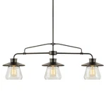 Globe Electric 64845 Nate Light 36"W Linear Chandelier - Oil Rubbed. Fixed Price $116.60.