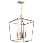 Nuvo Lighting Emma 4 Small Pendant, Burnished Brass 60-7931. Fixed Price $546.99.