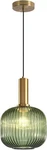 Bokt Mid Century Modern Green Glass Pendant Light Large Gold Globe. Fixed Price $117.17.