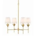 Crystorama Lighting Group 534 Broche 28"W Chandelier - Gold. Fixed Price $448.00.