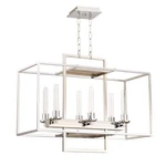 Craftmade Cubic Light Chandelier, Chrome 41526-CH. Fixed Price $289.99.