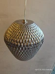 Lbl LP945SIAQSCLED827 Ornata Single 9" Pendant Satin Nickel Silver/aqua. Fixed Price $299.00.