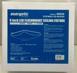 Energetic Lighting Square 9-INCH Led Flush Mount Ceiling Light. Selectable Cct!. Fixed Price $22.49.