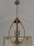 Menorca Light Chandelier By Currey & Company 20 X 34 In Natural Abaca Rope. Fixed Price $1199.00.