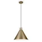 Zailey Light PENDANT-14.25 Inches Tall And 16 Wide-natural Brass. Fixed Price $189.97.
