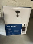 Kichler Kaelix 10 In. 1-LIGHT Semi Flush With Clear Glass Black New Box. Fixed Price $52.00.