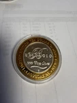 Bellagio Silver Coin .999 Fine Ten Dollar Gaming Token Pristine Condition. Fixed Price $110.00.