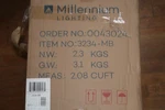 (1-PK) Millennium Lighting Four Pendant Black 3234-MB. Fixed Price $54.50.