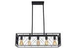Baiwaiz Dining Room Fixture, Metal Black Cage Kitchen Pendant 5 Lights E26. Fixed Price $140.00.