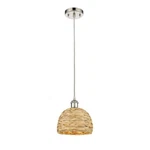 Innovations Woven Rattan 1LT 8" Cord Pendant, Pn/natural 516-1P-PN-RBD-8-NAT. Fixed Price $220.00.