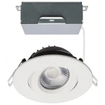 S11618R1 Satco Led 12W Gimcal Can Light 5CCT 4" Round White. Fixed Price $15.00.