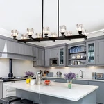 37 Inch Black Pendant 10 Lights Crystal Shade Ceiling Chandelier Kitchen Fixture. Fixed Price $167.99.