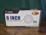 Amico 6" 5CCT Led Frameless Panel Light, 12-PACK Dimmable, Junction Included. Fixed Price $50.00.