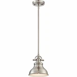 Quoizel ER1508BN 1-LIGHT Emery Mini Pendant Brushed Nickel. Fixed Price $201.92.