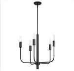 Cordelia Lighting 1006 377 634 5-LIGHT Matte Black Chandelier New. Fixed Price $39.99.
