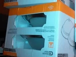 Commercial Electric 13" 2-LIGHT Brushed Nickel Flushmount / Frosted Glass Pack. Fixed Price $49.99.