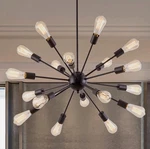 Sputnik Chandeliers Black, Modern 12-LIGHT Farmhouse Pendant Mid Centur.... Fixed Price $42.50.