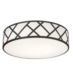 Afx HVNF21MB Haven 3 Light 21"W Flush Mount Drum Ceiling Fixture - Black. Fixed Price $240.00.