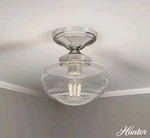 Saddle Creek 6.75 In. 1-LIGHT Brushed Nickel Semi-flush Mount With Clear Seeded. Fixed Price $58.95.