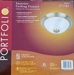 Portfolio Interior Ceiling Fixture Item # 170553. Fixed Price $20.00.