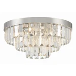 Crystorama Hayes 8 Light Flush Mount, Polished Nickel HAY-1403-PN. Fixed Price $1098.00.