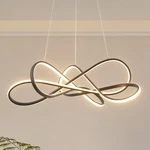 Lofahs Modern Led Chandelier, Aluminum Black 26 Inches 40W, Painted. Fixed Price $70.77.