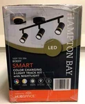 Hampton Bay Boedy, Smart Color Changing 3-LIGHT Track Kit With Nightlight. Fixed Price $79.15.